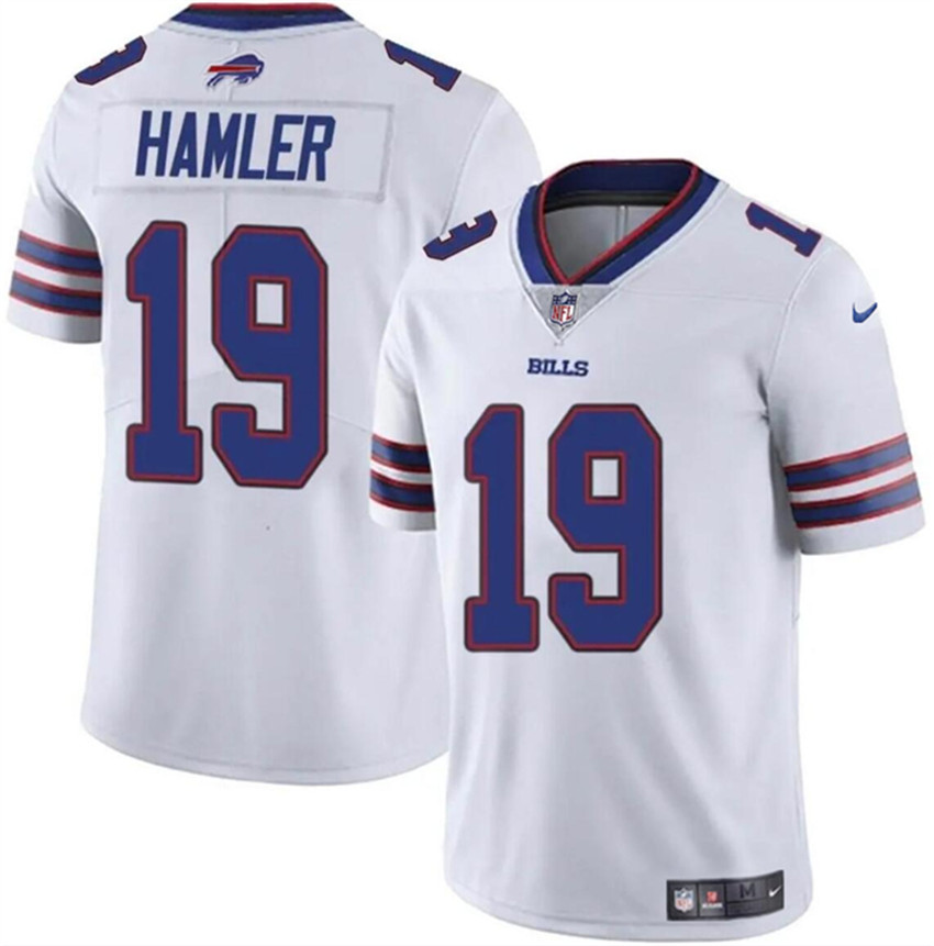 Men's White Buffalo Bills #19 KJ Hamler 2024 Vapor Untouchable Limited Stitched Football Jersey